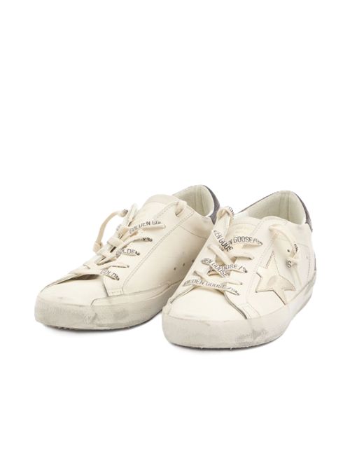 Sneakers Super-Star in bianco Golden goose Golden Goose | GWF00102F00750582996 WHITE/PLATINUM/BURGUNDY